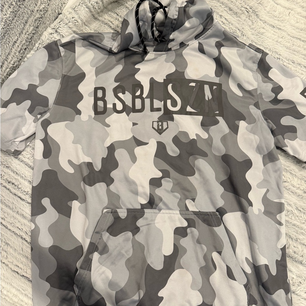BSBL SZN Men's Gray Camo Hoodie